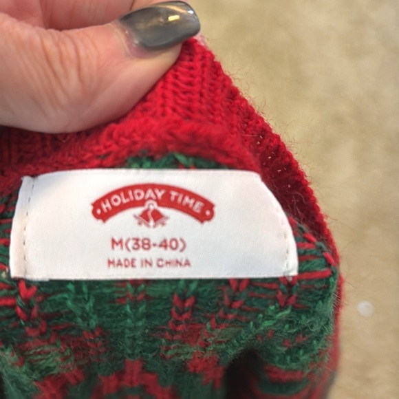 Holiday Time Ugly Sweater Llama with sunglasses scarf and tail Men's Size M - Picture 7 of 10